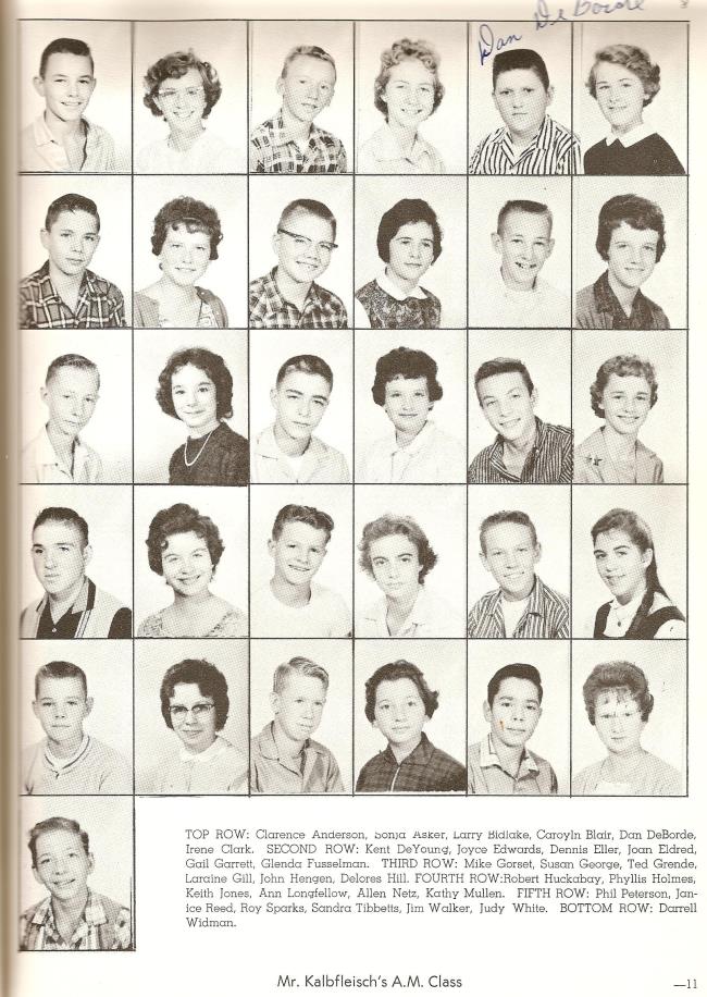 1959-1960 8th Grade, Mr. Kalbfleisch's AM Class
